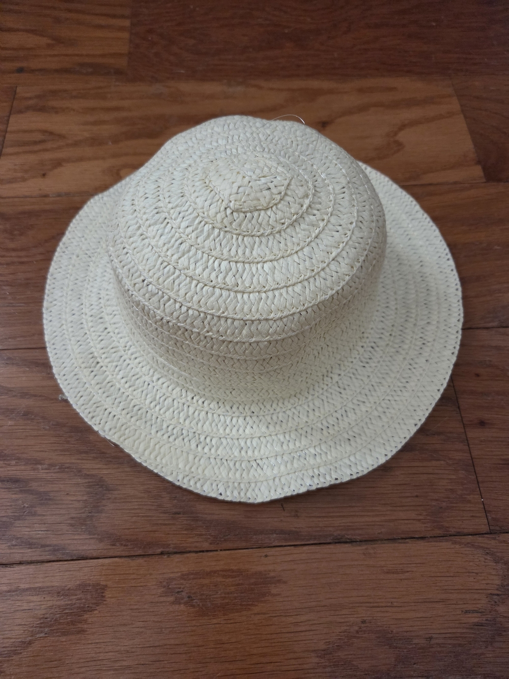 Kids Straw Sun Hat - Cream
